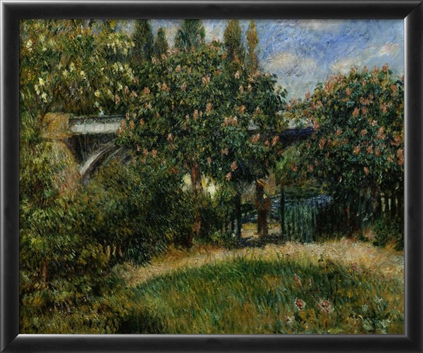The Railway Bridge at Chatou - Pierre Auguste Renoir Painting